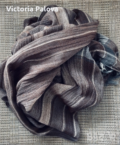 Голям шал RONLEY лен и вискоза Германия, снимка 7 - Шалове - 52967746