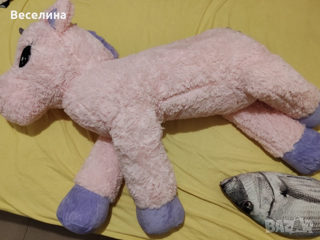 Плюшен еднорог, снимка 5 - Плюшени играчки - 52705758
