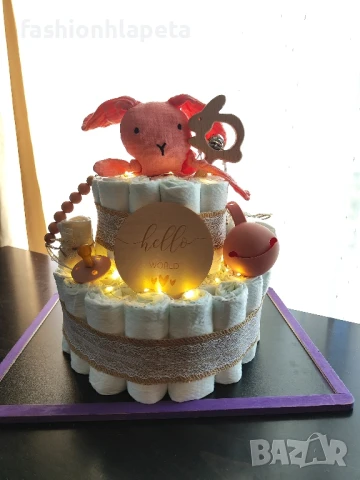 Торта от памперси , снимка 9 - Пелени, памперси - 51098112