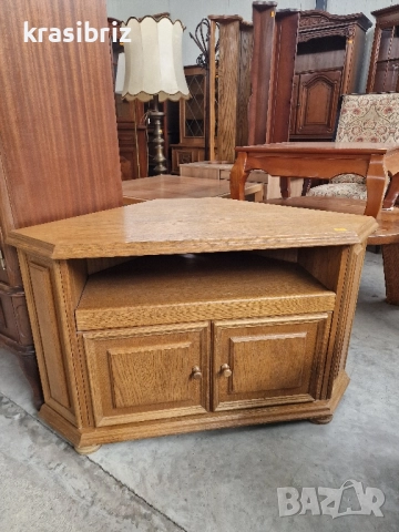 Масивен Ъглов Тв Шкаф -внос от Германия! , снимка 2 - Шкафове - 52195627