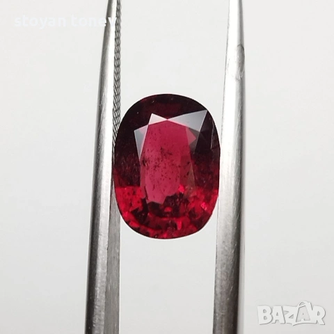 Натурален червен шпинел 2,08 карата с много добър цвят и блясък от Мианмар (Бирма)!, снимка 6 - Други - 54093925