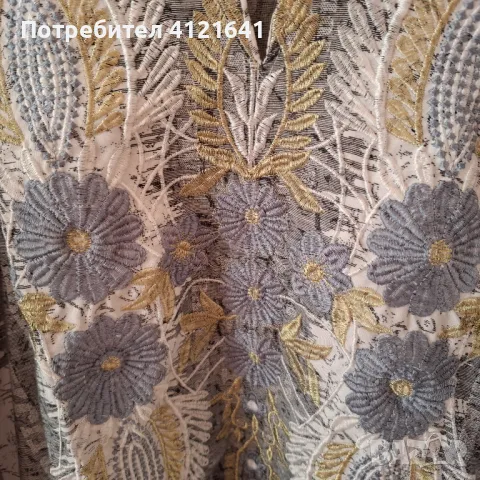 Шик рокля от Дубай, дълга, дълъг ръкав, бродерия. НОВА, снимка 3 - Рокли - 47931499