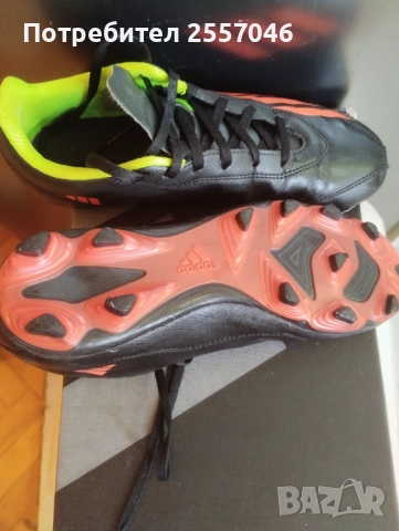 Футболни обувки бутонки Адидас, 38 номер, снимка 3 - Детски маратонки - 51600694