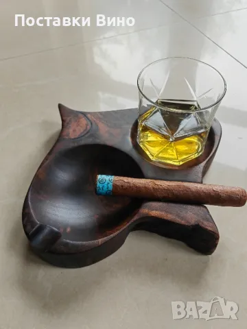 Арт пепелник за пури с място за чаша, снимка 10 - Декорация за дома - 50400001