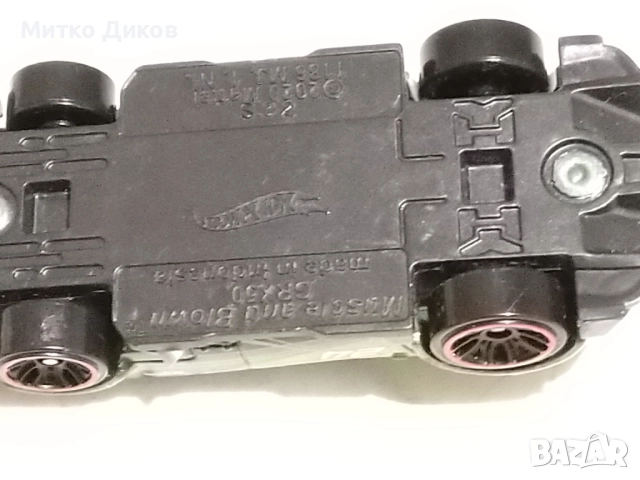 Колекционерска количка Hot Wheels Muscle And Blown, оцветено в маслинено зелено металик. , снимка 5 - Колекции - 52905143