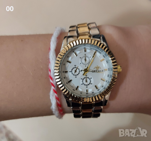 Дамски часовник (по модел на Ролекс/Rolex), снимка 2 - Дамски - 44671121