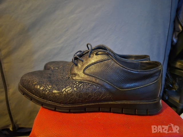 Bianki-естествена кожа-номер44, снимка 2 - Маратонки - 52429811