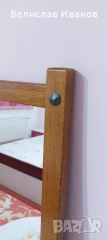 Огледало за стена с масивна дървена рамка в отлично състояние., снимка 4 - Огледала - 50245058