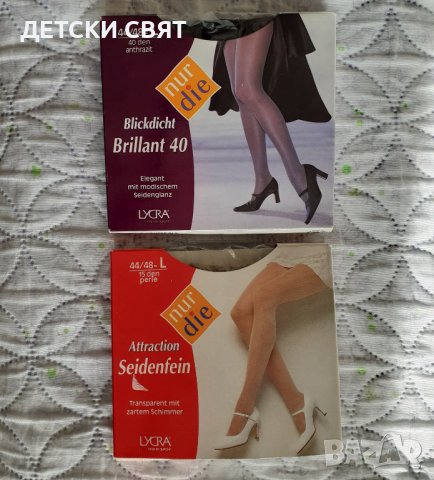 Нови дамски чорапогащници Л със сатенен блясък , снимка 4 - Бельо - 42513303