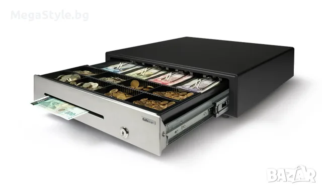Safescan HD-4141S Висококачествено чекмедже за пари с 4 отделения за банкноти 
