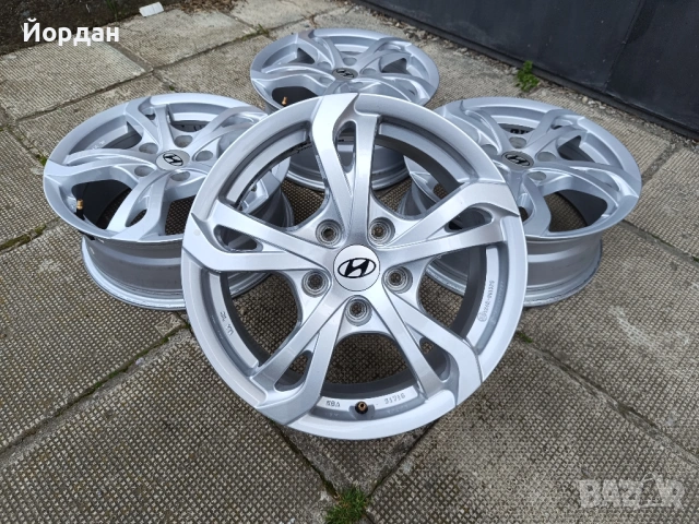 Алуминиеви джанти 16 ' цола 5x114,3 Хюндай / HYUNDAI 6,5J ET45 + датчици за налягане, снимка 3 - Гуми и джанти - 54182877