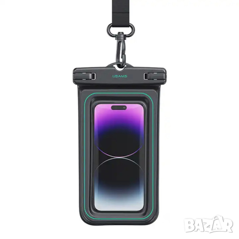Водоустойчив и противоударен прозрачен калъф за телефон USAMS / бял, снимка 7 - Калъфи, кейсове - 44523582