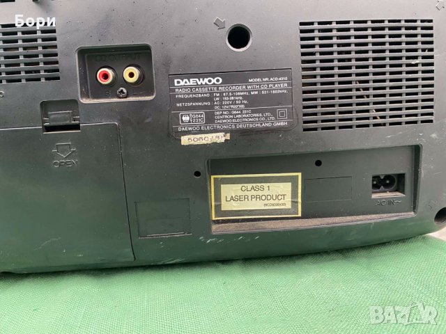 DAEWOO ACD 4310 Касетофон/радио/CD, снимка 11 - Радиокасетофони, транзистори - 31147616
