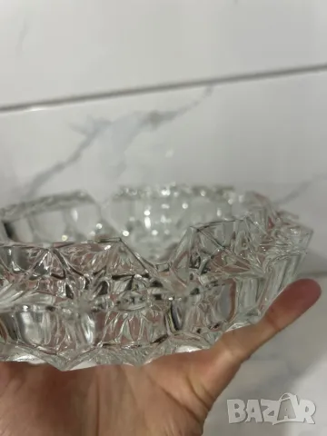 Масивен пепелник Бохемия, снимка 12 - Други - 49360350