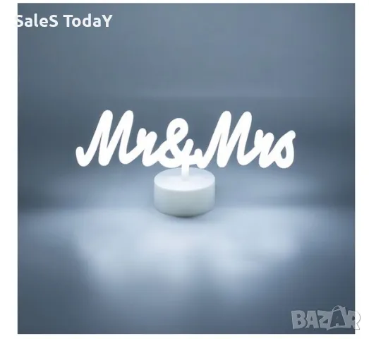 Светеща Табела, LED неонова светлина, Тя&Той, USB 30x13.5cm, снимка 3 - Лед осветление - 47976803