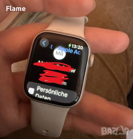 Apple watch series 8 41mm 97% смартчасовник часовник апъл айфон, снимка 4 - Смарт гривни - 54016189
