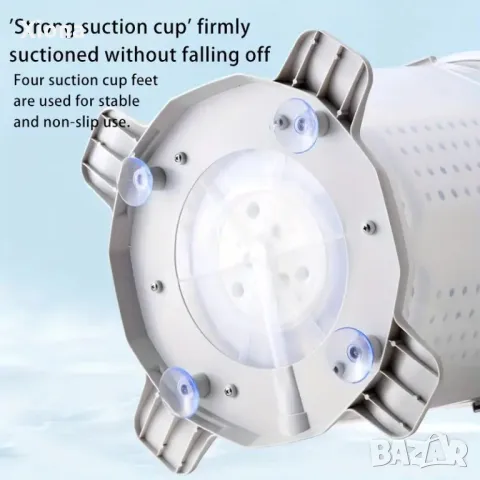 Истинска ръчна преносима пералня с голям обем и без електричество, снимка 7 - Перални - 50236639