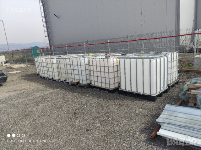 IBC, контейнер, резервоар 1000л, 1т,бидони, снимка 1