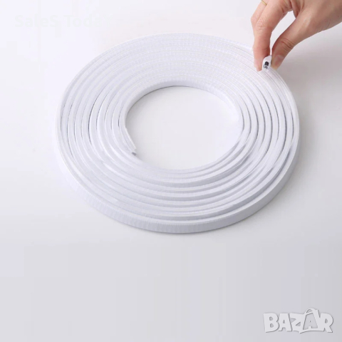  	Лайсна за врата, Протектор, с стоманени сегменти, бял, 2,5 м. , снимка 2 - Аксесоари и консумативи - 44742427