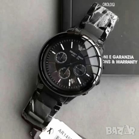 Оригинален мъжки часовник Emporio Armani AR1452 Ceramica, снимка 3 - Мъжки - 37772378