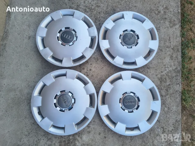 Оригинални тасове Audi 15 цола Ауди, снимка 2 - Аксесоари и консумативи - 55996366