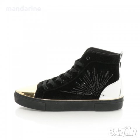 ПРОМО 🍊 GUESS № 36 🍊 Дамски кецове BLACK “GOLD&SILVER” нови, снимка 4 - Кецове - 35103526