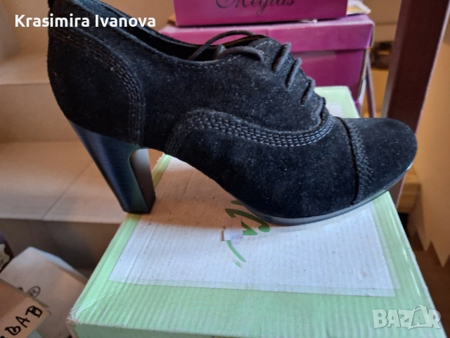 нови обувки естествен велур , снимка 2 - Дамски ежедневни обувки - 54209364