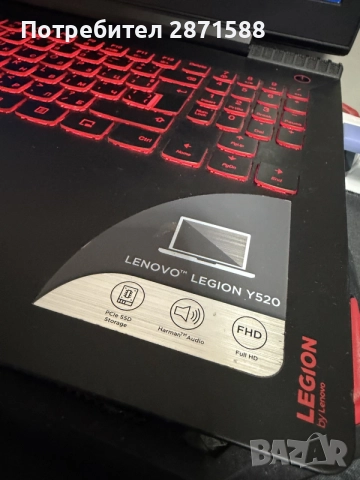 Lenovo Legion y520, снимка 2 - Лаптопи за игри - 56061663
