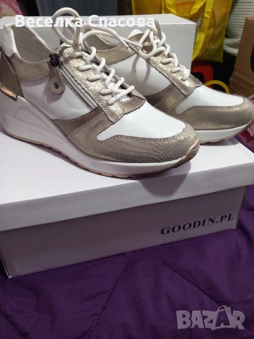 Дамски сникърси естествена кожа на Tendenz