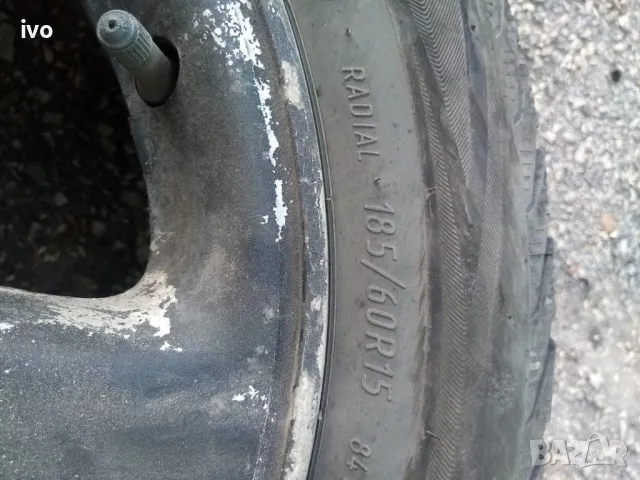 4 броя алуминиеви джанти с гуми 15-5х100 toyota с хубави зимни гуми, снимка 10 - Гуми и джанти - 47702164