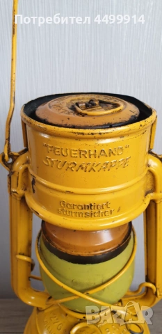 Фенер Feuerhand Storm 276 Baby Special жълт, снимка 2 - Антикварни и старинни предмети - 53965190