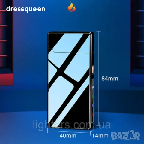 TH-792 Електрическа импулсна запалка USB + турбо в подаръчна кутия, снимка 2 - Други стоки за дома - 48878819