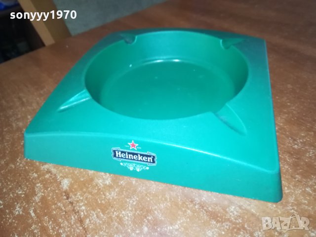 heineken 18х18х3см голям пепелник внос испания 1809211615, снимка 4 - Колекции - 34174552