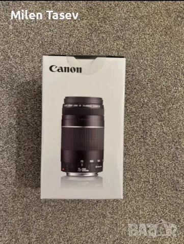 Чисто нов обектив Canon EF 75-300mm f/4-5.6 III – Фабрично запечатан кутия!