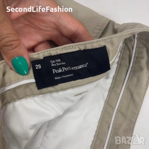 Мъжки къс панталон Peak Performance размер W29 , снимка 2 - Къси панталони - 54023221