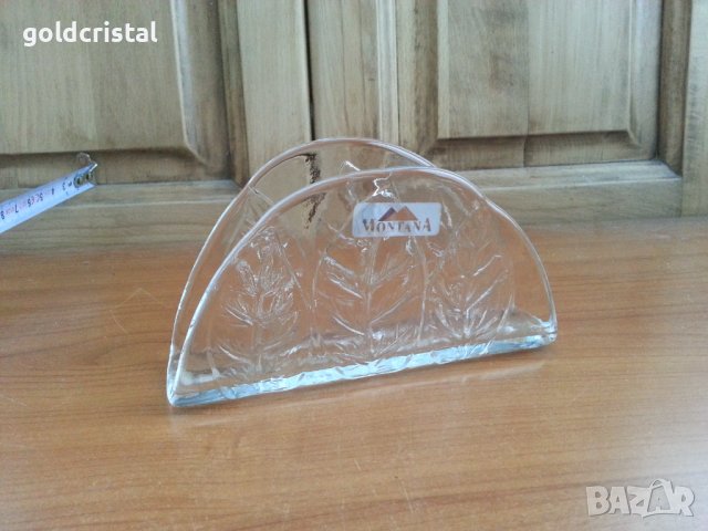 Кристален салфетник, снимка 5 - Антикварни и старинни предмети - 37056394