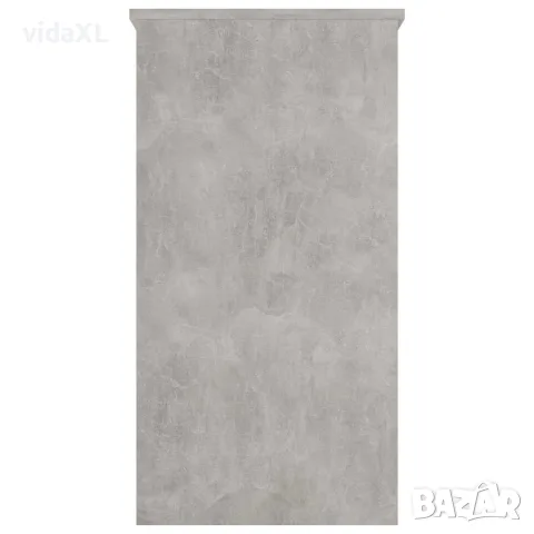 vidaXL Бюро, бетонно сиво, 80x40x75 см, инженерно дърво, снимка 4 - Бюра - 56147776