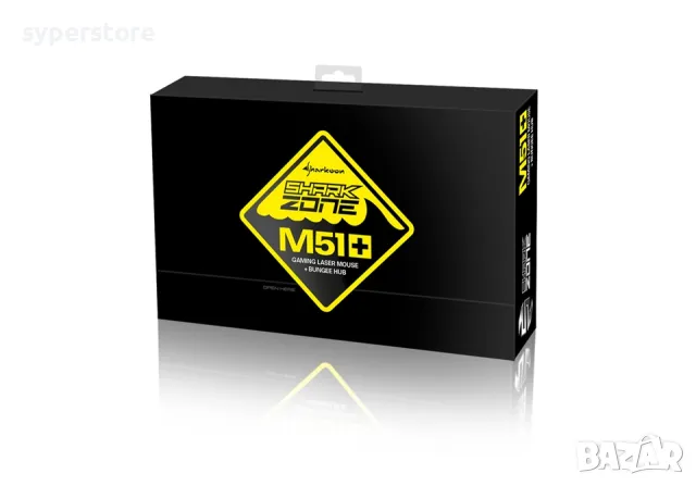 Мишка Геймърска Лазерна USB SHARKOON - SHARK Zone M51+   /SH0014 8200dpi 11 btn Laser GAMING mouse, снимка 8 - Клавиатури и мишки - 49740749