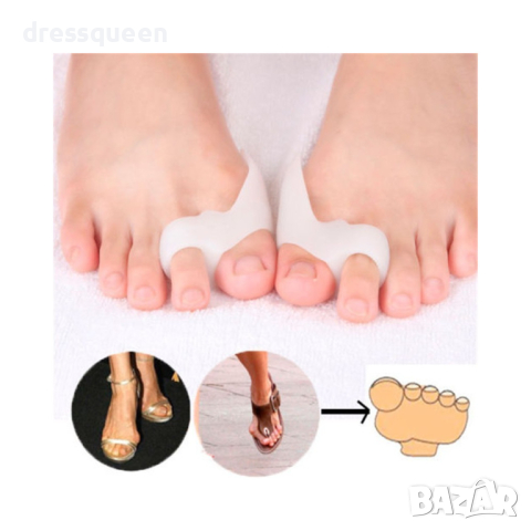 ( ДВОЕН ) Разделител за пръстите на крака, при изпъкнало кокалче, снимка 2 - Други - 44803393