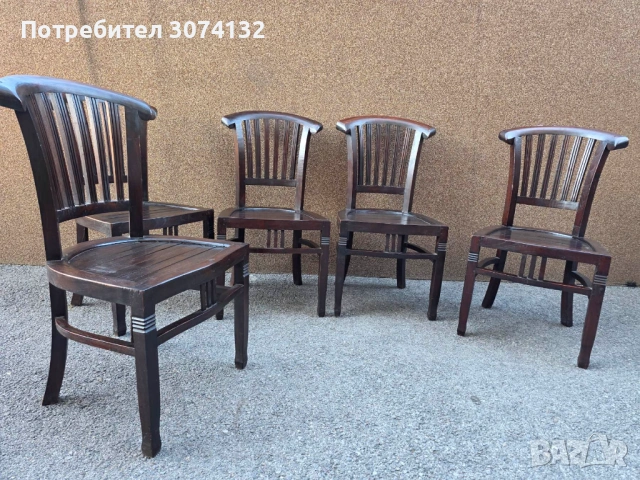 Масивни трапезни столове от тиково дърво