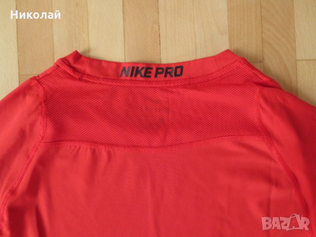 Nike Pro Compression - University Red-Black, снимка 8 - Тениски - 32181354