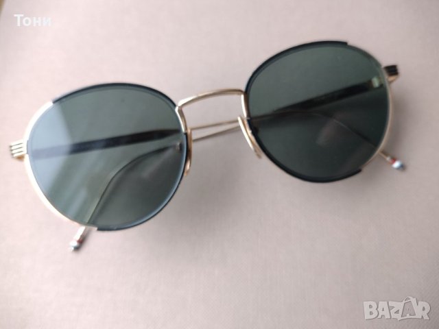 Слънчеви очила Thom Browne - TB-106-50 (A-BLK-GLD) Made in Japan, снимка 5 - Слънчеви и диоптрични очила - 42538953