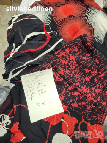 Парчета плат за поли,блузи,рокли на супер добри цени, снимка 2 - Платове и дамаски - 52974488