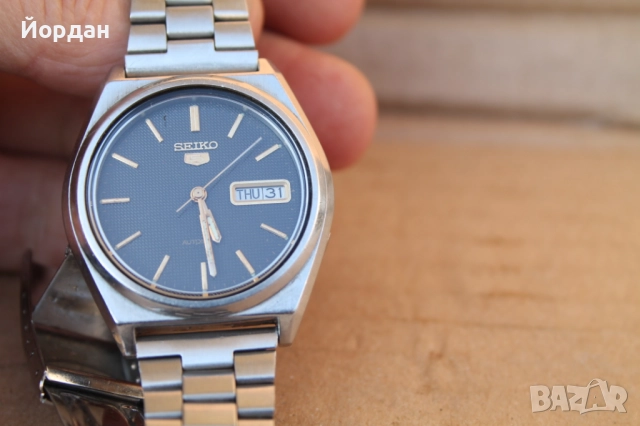 Автоматичен Японски мъжки часовник ''Seiko 5'' , снимка 9 - Мъжки - 52335471