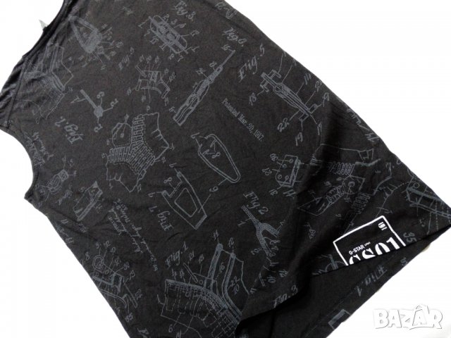 Нова! G-Star Riley Long RT WMN Sleeveless Дамска Теника Туника с Паднало Рамо Размер S, снимка 8 - Тениски - 37822218