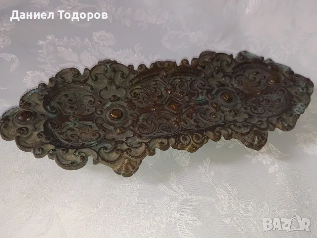 Стара Медна Мастилница и Перодръжка, снимка 7 - Антикварни и старинни предмети - 48826457