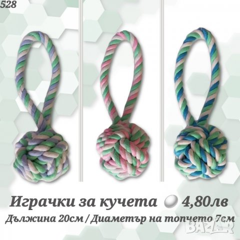 Играчки за кучета. Играчка въже за куче. Кучешки иглачки.