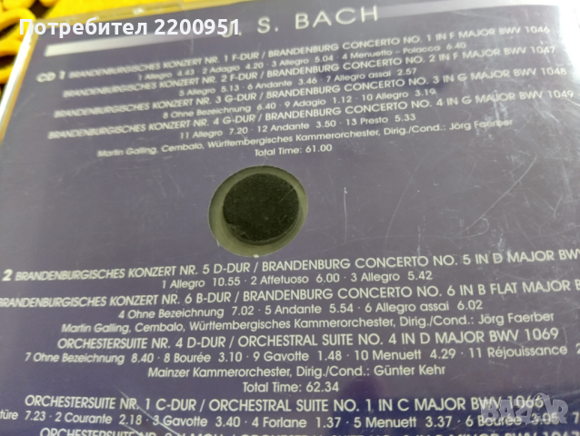 J.S. BACH, снимка 11 - CD дискове - 44517823