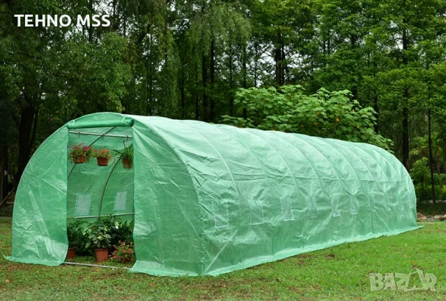 Оранжерия за зеленчуци 3 x 8 x 2 + Подарък напоителна система + Конец за връзване + К-кт за разсад, снимка 4 - Оранжерии - 50570918