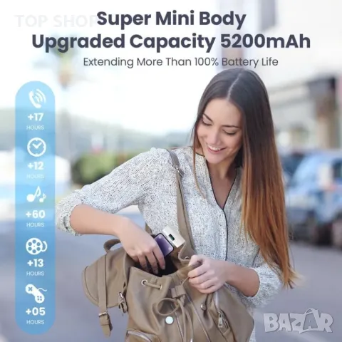 Powerbank 5200 mAh за iPhone, снимка 5 - Външни батерии - 48668225